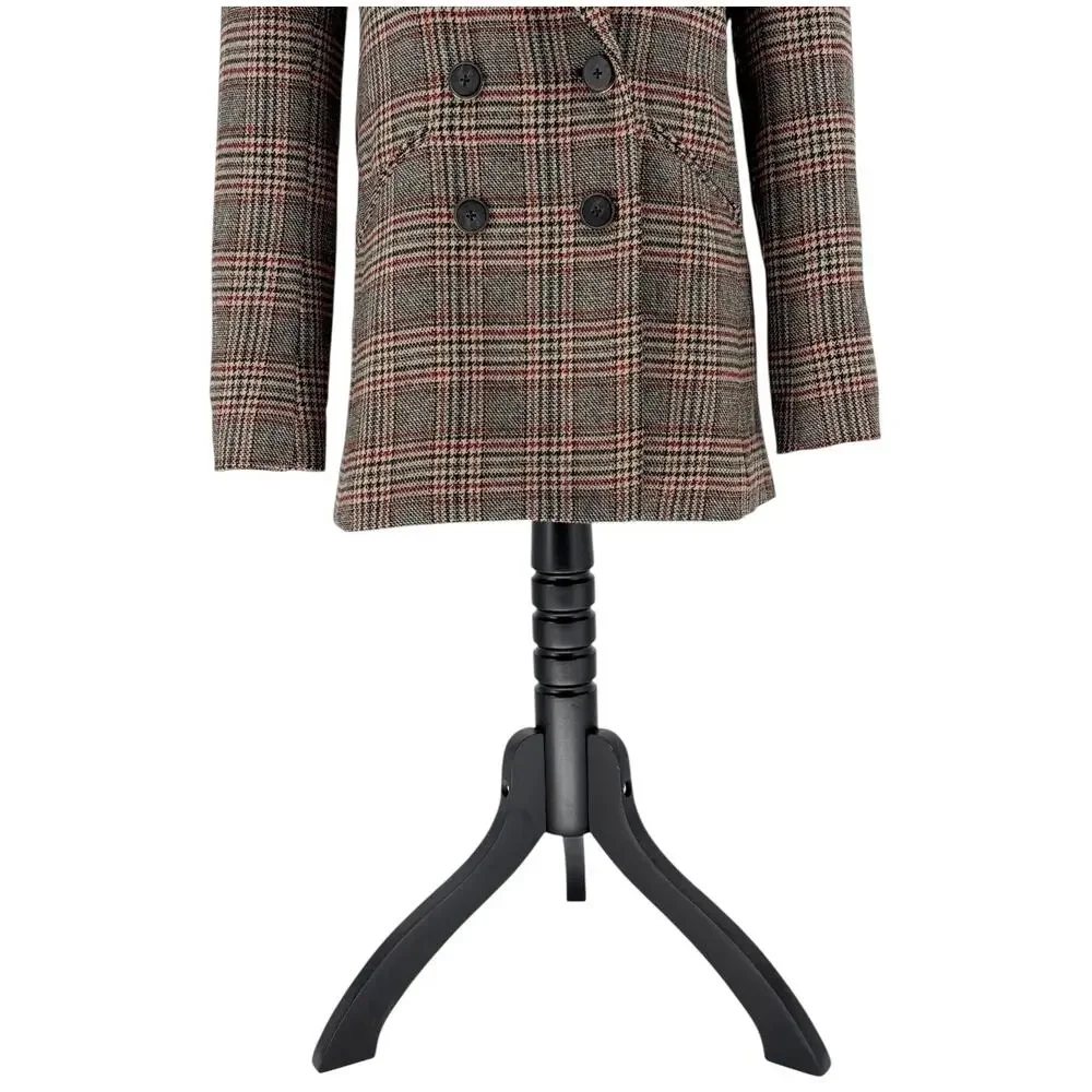 Veronica Beard Oria Dickey Blazer Checkered Plaid Jacket Wool Coat Size 6 - Picture 7 of 15